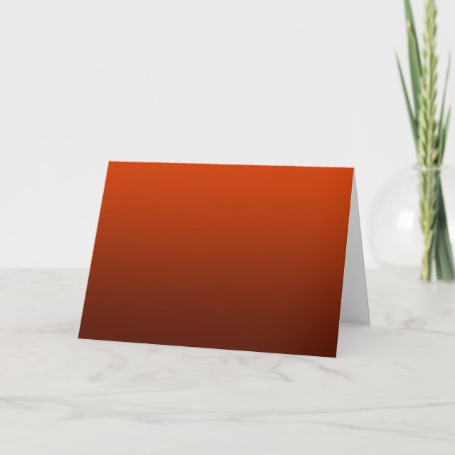 Cartão De Agradecimento Gradient Red - deep to light | Mood Background | (Frente)