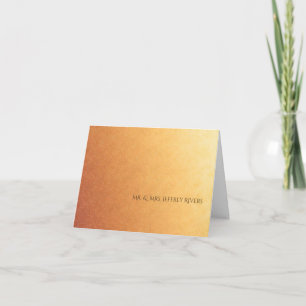 Cartão De Agradecimento Gradiente de Ombre Sunset Simples Obrigado