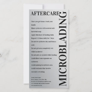 Cartão De Agradecimento Gradiente mínimo de Cinzas de metal pós-tratamen