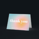 Cartão De Agradecimento Gradiente Personalizado do Bat Mitzvah Soft Blue P<br><div class="desc">Compartilhe a sua gratidão com este cartões de agradecimentos moderno com um humilhante gradiente de pôr do sol em matizes de pastel suave. A tipografia ousada acrescenta um toque contemporâneo, fazer perfeito para casamentos, chás de fraldas, aniversários ou qualquer ocasião especial. Personalize com seu nome para uma maneira na moda...</div>