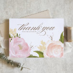 Cartão De Agradecimento Graduação Botânica de Rosas de Jardim Cor-de-Rosa<br><div class="desc">Mande obrigado para sua família e amigos por fazer parte de seu dia especial com esse belo cartões de agradecimentos botânico. Apresenta rosas de jardim cor-de-água, cor-de-rosa, hálito de bebê e verde. Esse cartões de agradecimentos botânico é perfeito para graduação, chás de fraldas, aniversários e outros eventos. Personalize adicionando seus...</div>
