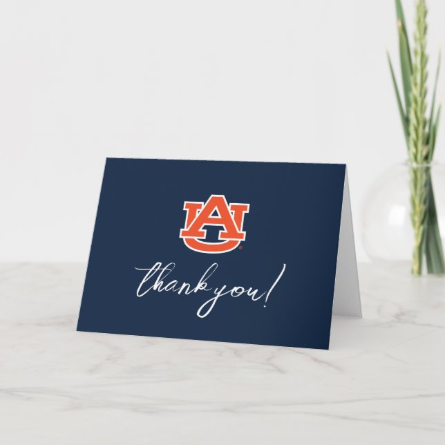 Cartão De Agradecimento Graduação da Universidade Auburn - Auburn Tigers (Frente)
