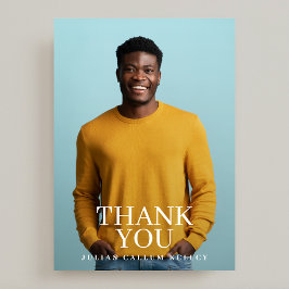 Cartão De Agradecimento Graduação de Formando de Foto para Faculdade