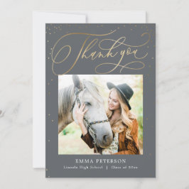 Cartão De Agradecimento Graduação EDITÁVEL DE CORES Obrigado