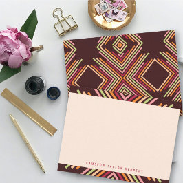 Cartão De Agradecimento Graduação Moderna com Expressão Geométrica