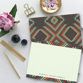 Cartão De Agradecimento Graduação Moderna com Expressão Geométrica