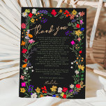 Cartão De Agradecimento Graduação moderna de flores silvestres brilhantes<br><div class="desc">Mande seu obrigado sincero para você para sua festa de formatura com nosso cartões de agradecimentos de flores selvagens Coloridas Coloridas e Modernas Boho Chic. Apresentando flores botânicas de matizes rosa, vermelha, verde e roxa inspiradas em flores silvestres e jardins rústicos de aquarelas com vegetação sutil e tipografia moderna de...</div>