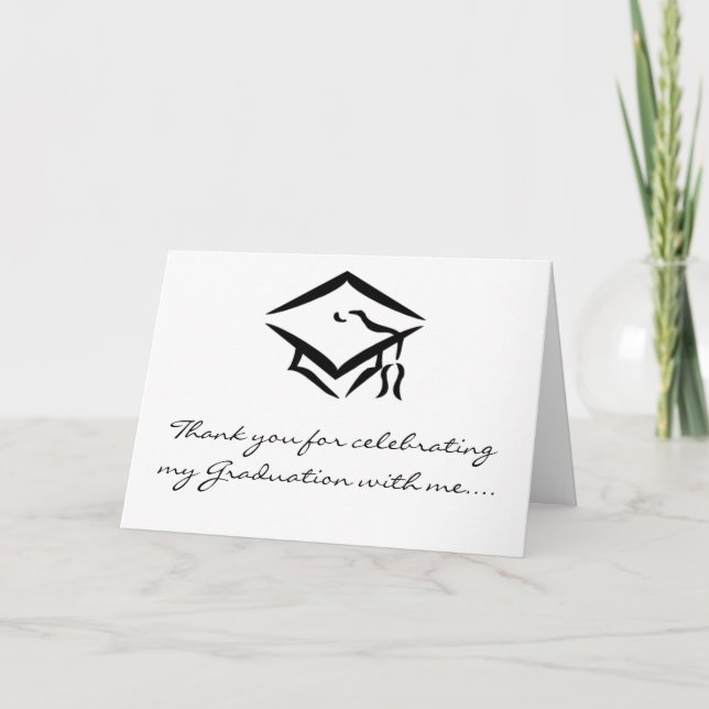 CARTÃO DE AGRADECIMENTO GRADUAÇÃO OBRIGADA COM CARTAS (Frente)