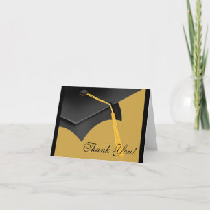 Cartão De Agradecimento Graduação Obrigado Nota Placa Formando Dourado Pre