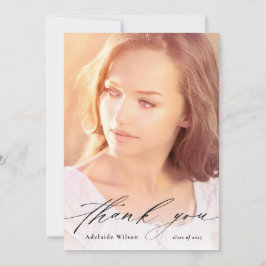 Cartão De Agradecimento Graduação Personalizada Obrigado com Foto de Cheio