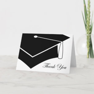 Cartão De Agradecimento graduation cap : thank you