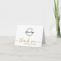 Grande logotipo personalizado Elegante Ouro Encome