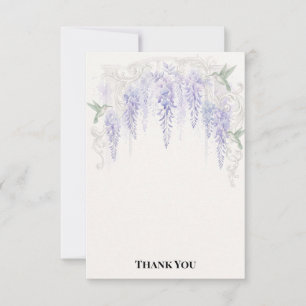 Cartão De Agradecimento Grandeza Romântica Wisteria Regency