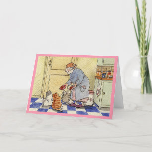 Cartão De Agradecimento Granny's cats Retirement card