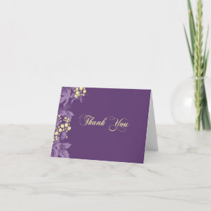 Cartão De Agradecimento Grape Leaves thank you note card