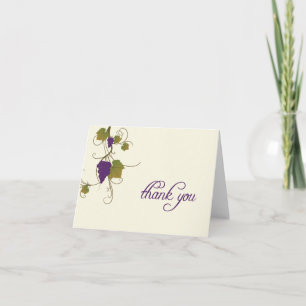 Cartão De Agradecimento Grape Vine Thank You Note