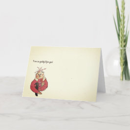 Cartão De Agradecimento Grata por você!