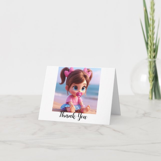 Cartão De Agradecimento Grateful Giggles (Frente)