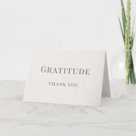 Cartão De Agradecimento Gratidão - Minimalista