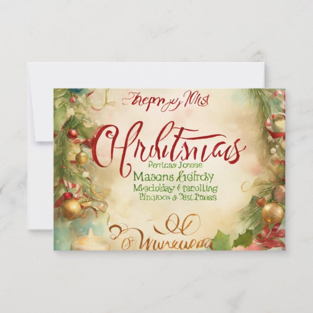 Cartão De Agradecimento Gratidão na Tinta: Um Muito Obrigado" (Frente)