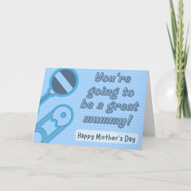 Cartão De Agradecimento Great Mummy-To-Be Mother's Day Card (Frente)