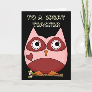 Cartão De Agradecimento Great Teacher Thank You