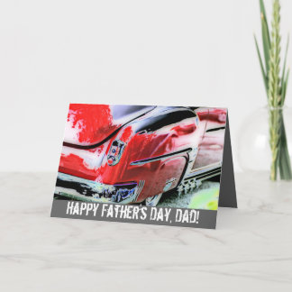 Cartão De Agradecimento Greeting Card Happy Dia de os pais classic car art
