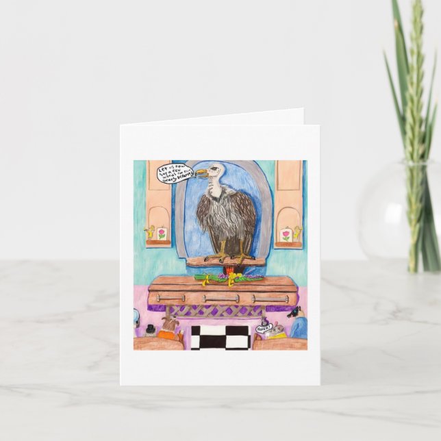 Cartão De Agradecimento Grimshaw, Diretor Funeral (Frente)