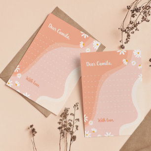 Cartão De Agradecimento Groovy Daisy Time Capsule Nota Mensagem