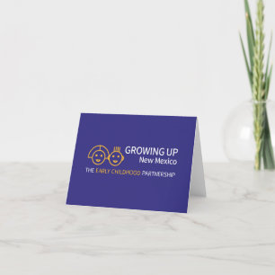 Cartão De Agradecimento Growing Up NM Blue