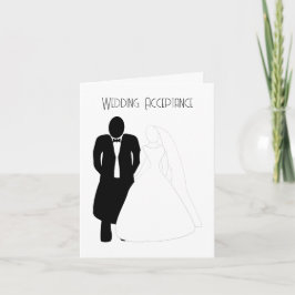 Cartão De Agradecimento Grupo de Noivas de Aceitação de Casamento