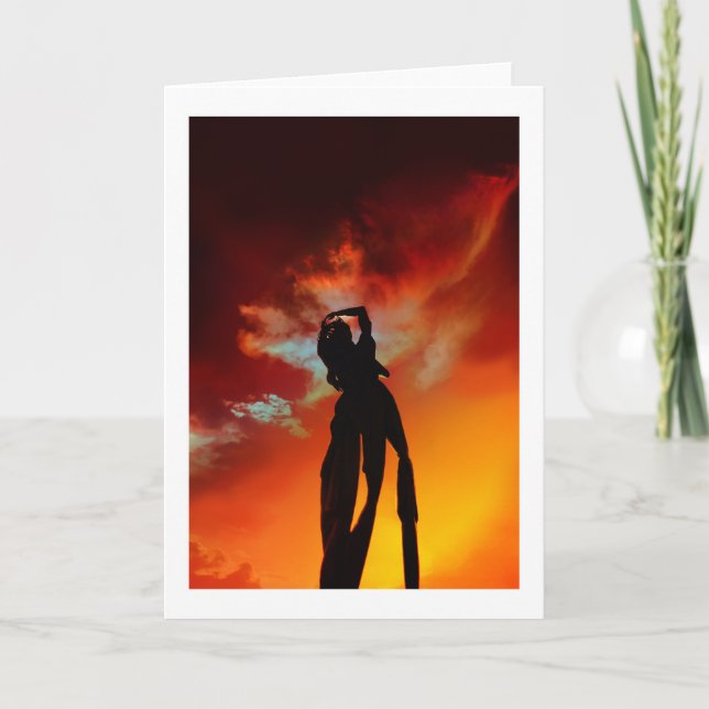 Cartão De Agradecimento GUAM Dois Amantes Ponto de Sol (Frente)