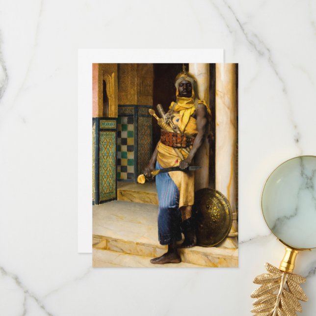 Cartão De Agradecimento Guardar o Palácio de Ludwig Deutsch (Frente/Verso In Situ)