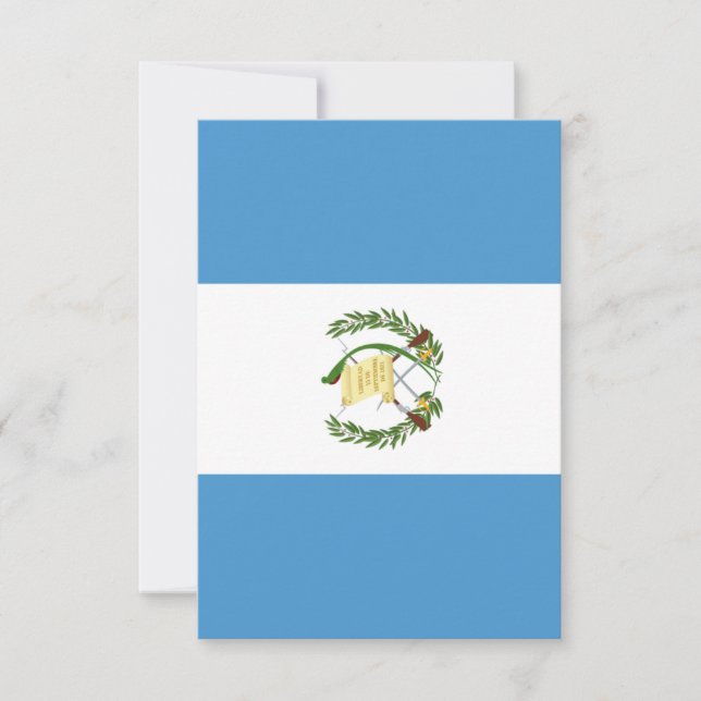 Cartão De Agradecimento Guatemala flag  (Frente)