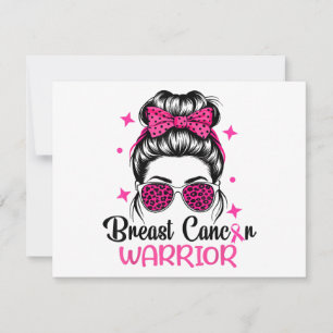 Cartão De Agradecimento Guerreiro da Consciência do Cancer da Mama