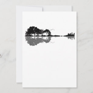 Cartão De Agradecimento Guitarrista Acústica Nature Est Música Bass Guitar