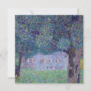 Cartão De Agradecimento Gustav Klimt - Casa de Fazenda na Alta Áustria