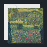 Cartão De Agradecimento Gustav Klimt - Casa do País pelo Attersee<br><div class="desc">Country House by the Attersee - Gustav Klimt,  Oil on Canvas,  1914</div>