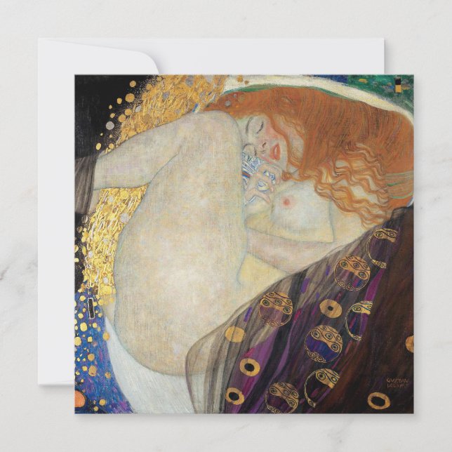 Cartão De Agradecimento Gustav Klimt - Danae (Frente)