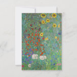 Cartão De Agradecimento Gustav Klimt - Jardim do País com Girassóis<br><div class="desc">Jardim do País com Girassóis/Jardim de Fazenda com Girassóis - Gustav Klimt em 1905-1906</div>