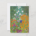 Cartão De Agradecimento Gustav Klimt - Jardim Flor<br><div class="desc">Jardim Flor - Gustav Klimt em 1905-1907</div>