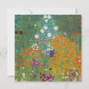 Cartão De Agradecimento Gustav Klimt - Jardim Flor