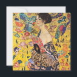 Cartão De Agradecimento Gustav Klimt - Senhora com ventilador<br><div class="desc">Lady with Fan - Gustav Klimt,  Oil on Canvas,  1917-1918</div>