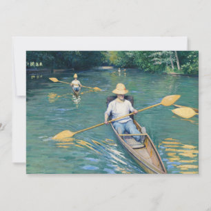 Cartão De Agradecimento Gustave Caillebotte - Barcos no Yerres
