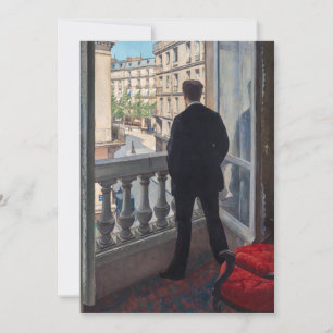 Cartão De Agradecimento Gustave Caillebotte - Jovem à sua Janela
