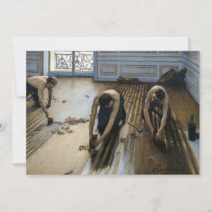 Cartão De Agradecimento Gustave Caillebotte - Os Raspadores de Piso