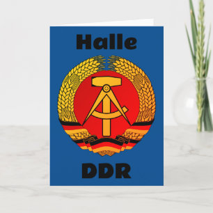 Cartão De Agradecimento Halle, Deutsche Demokratische Republik - DDR