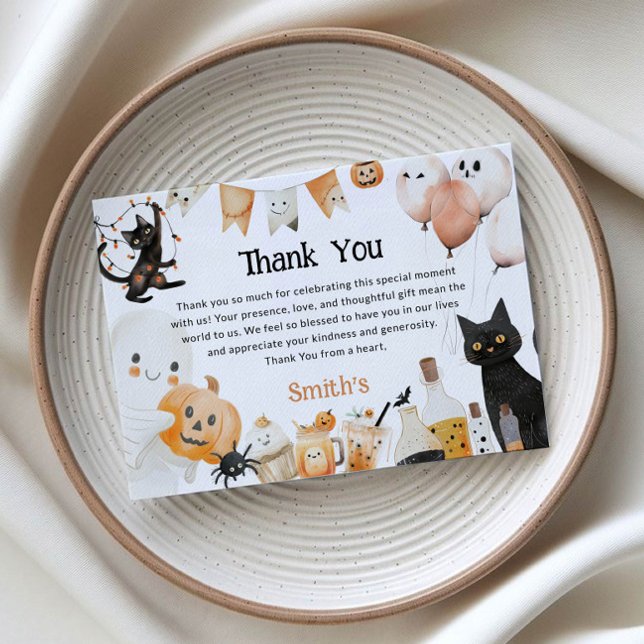 Cartão De Agradecimento Halloween (Criador carregado)