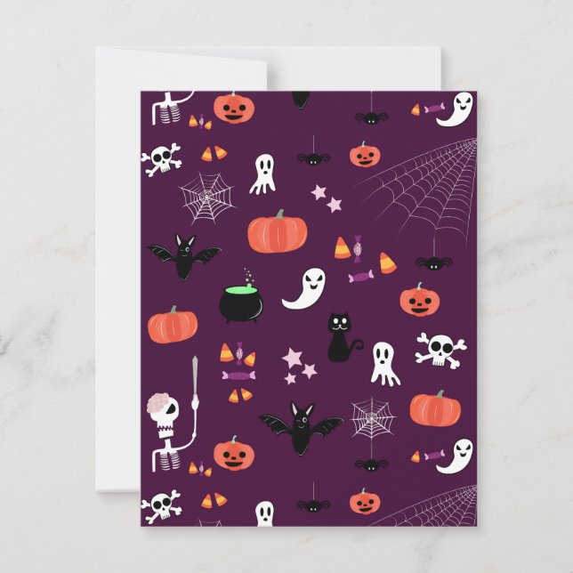 Cartão De Agradecimento Halloween (Frente)