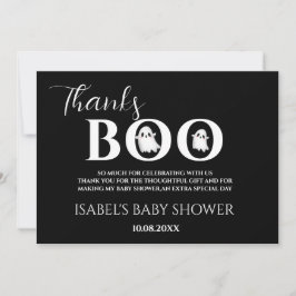 Cartão De Agradecimento Halloween Baby Shower A Little Boo Thank You Card